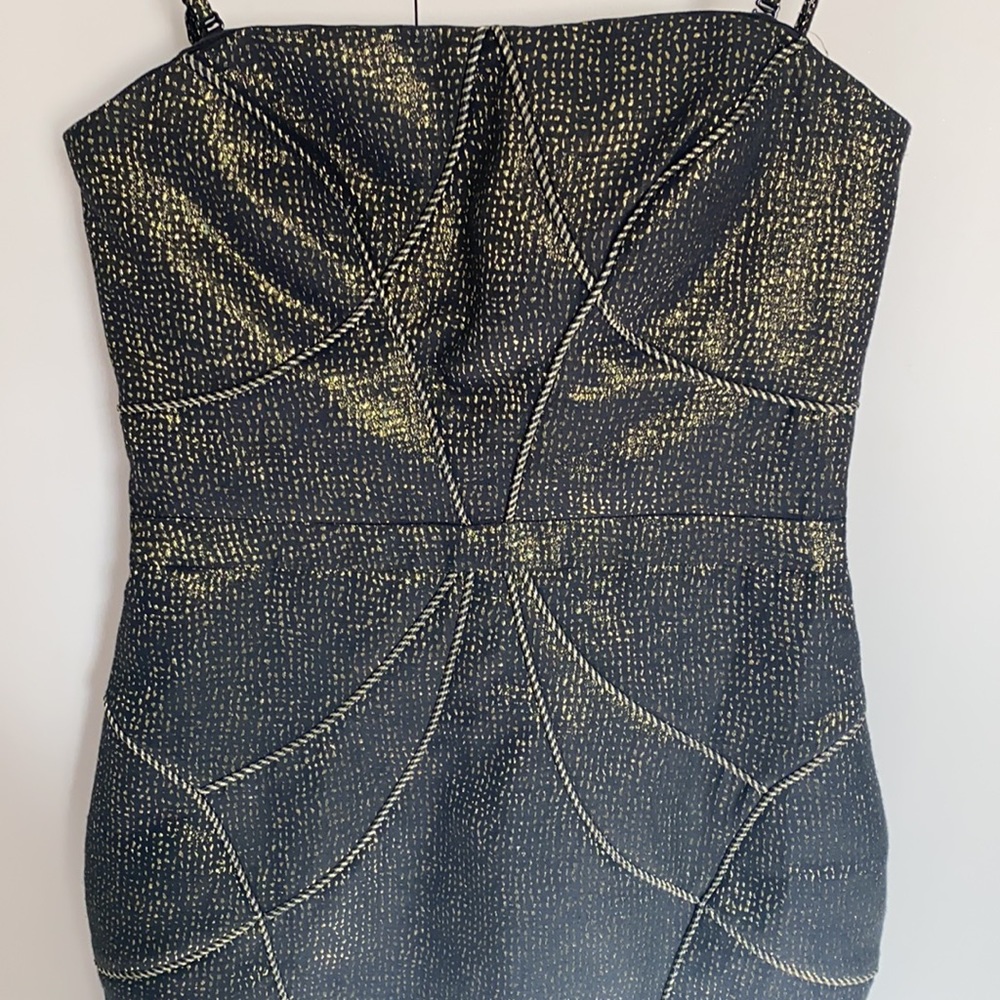 Honey & Beau Metallic/Shimmer Bodycon Dress AU 10 - Picture 2 of 11